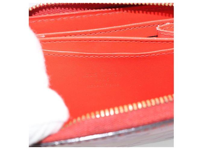 LOUIS VUITTON Vernis Valentine Limited Zippy Coin Purse Rot M90523 Auth 181236A - Ansicht 17