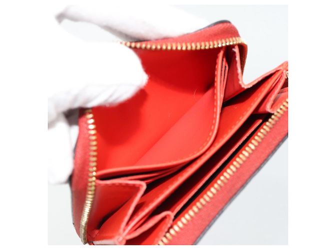 LOUIS VUITTON Vernis Valentine Limited Zippy Coin Purse Rot M90523 Auth 181236A - Ansicht 18