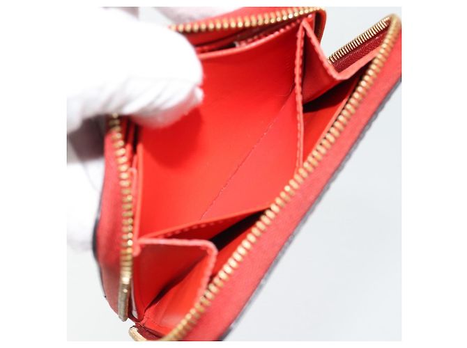 LOUIS VUITTON Vernis Valentine Limited Zippy Coin Purse Rot M90523 Auth 181236A - Ansicht 19