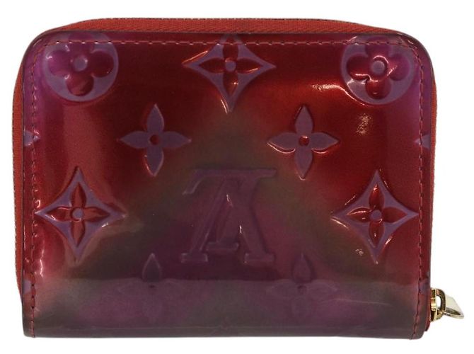 LOUIS VUITTON Vernis Valentine Limited Zippy Coin Purse Rot M90523 Auth 181236A - Ansicht 2