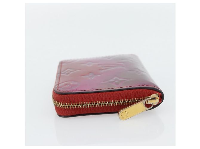 LOUIS VUITTON Vernis Valentine Limited Zippy Coin Purse Rot M90523 Auth 181236A - Ansicht 4