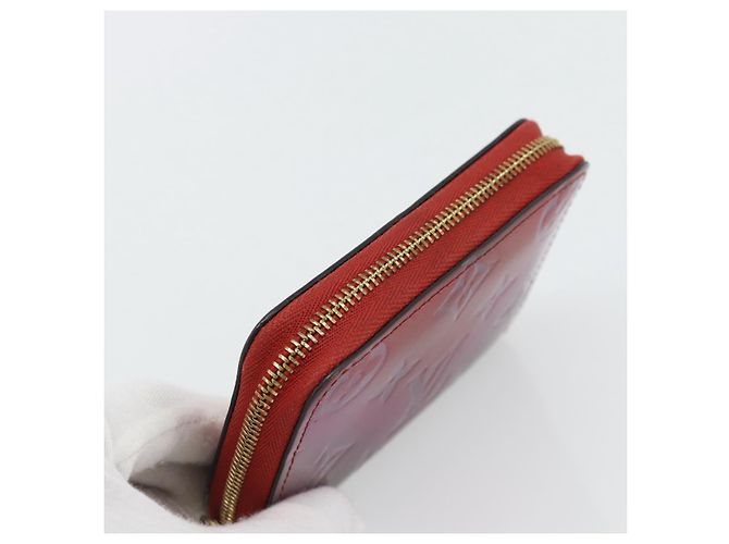 LOUIS VUITTON Vernis Valentine Limited Zippy Coin Purse Rot M90523 Auth 181236A - Ansicht 5
