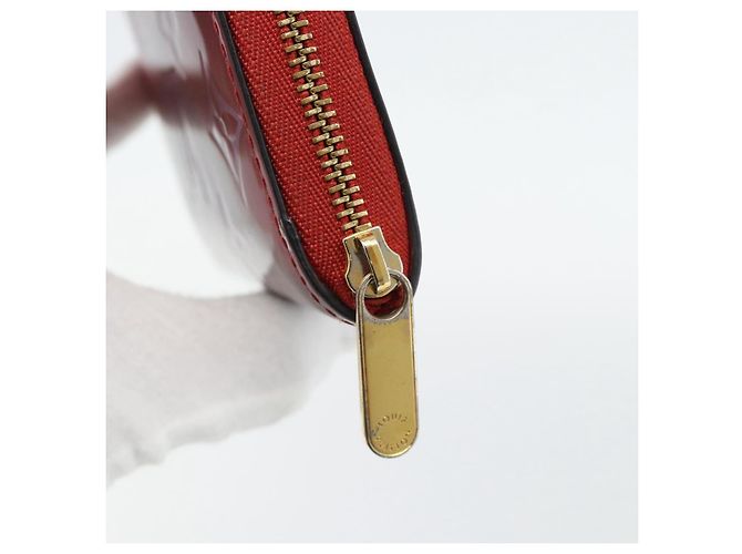 LOUIS VUITTON Vernis Valentine Limited Zippy Coin Purse Rot M90523 Auth 181236A - Ansicht 8