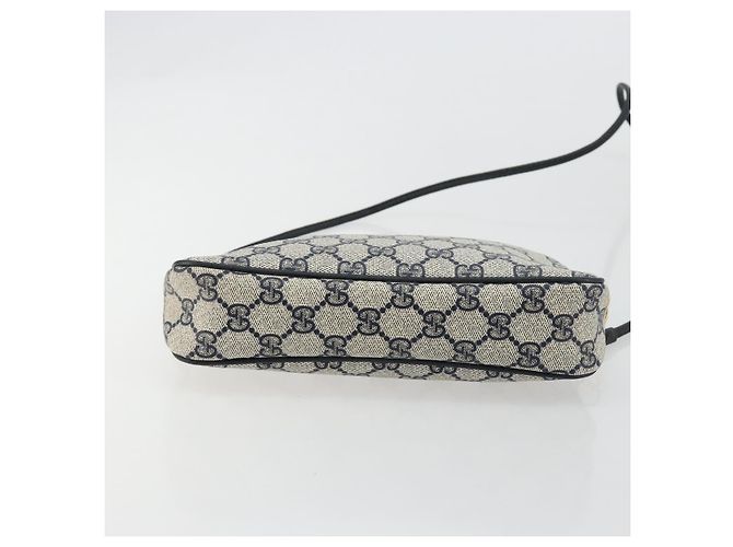 Sac à bandoulière GUCCI GG Supreme en PVC Bleu Marine Or 97 02 068 Auth 181211 Doré - vue 5