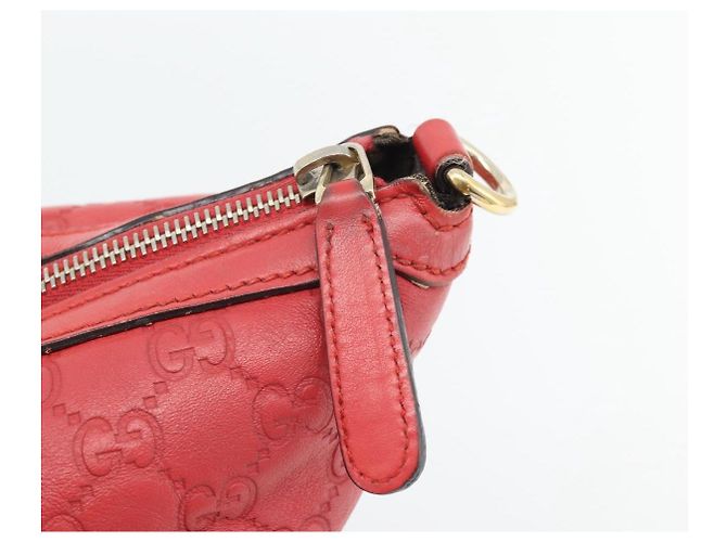 Bamboo Borsa GUCCI GG Canvas Guccissima bambù Pelle Rossa Oro 339548 Auth bs35296 Rosso D'oro - vista 17