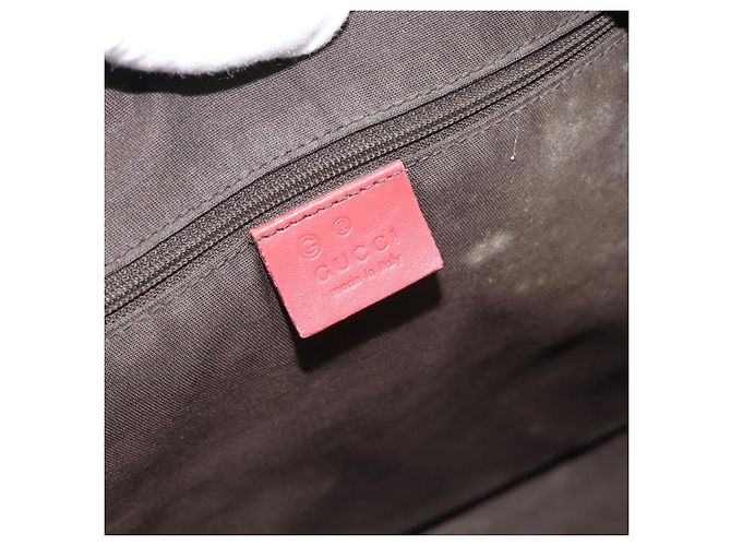 Bamboo Borsa GUCCI GG Canvas Guccissima bambù Pelle Rossa Oro 339548 Auth bs35296 Rosso D'oro - vista 18