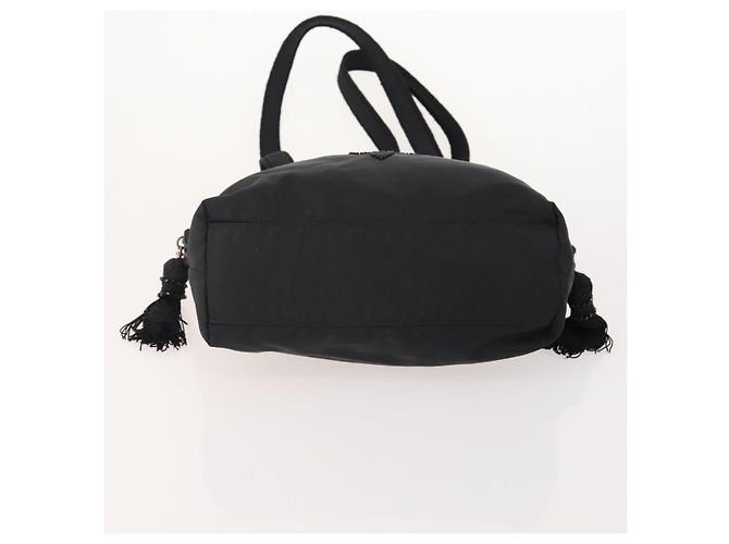 Borsa a Spalla PRADA Nylon e Pelle 5 Set Nero Blu Navy Marrone Auth bs35225 - vista 10