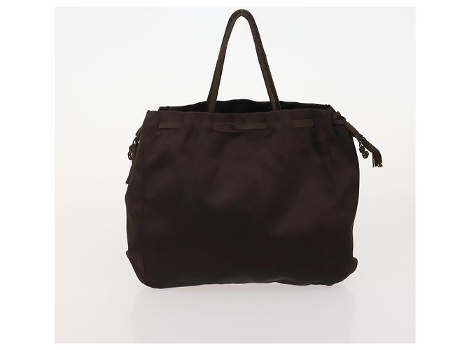Borsa a Spalla PRADA Nylon e Pelle 5 Set Nero Blu Navy Marrone Auth bs35225 - vista 13