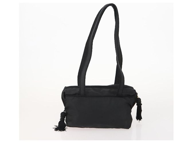 Borsa a Spalla PRADA Nylon e Pelle 5 Set Nero Blu Navy Marrone Auth bs35225 - vista 8
