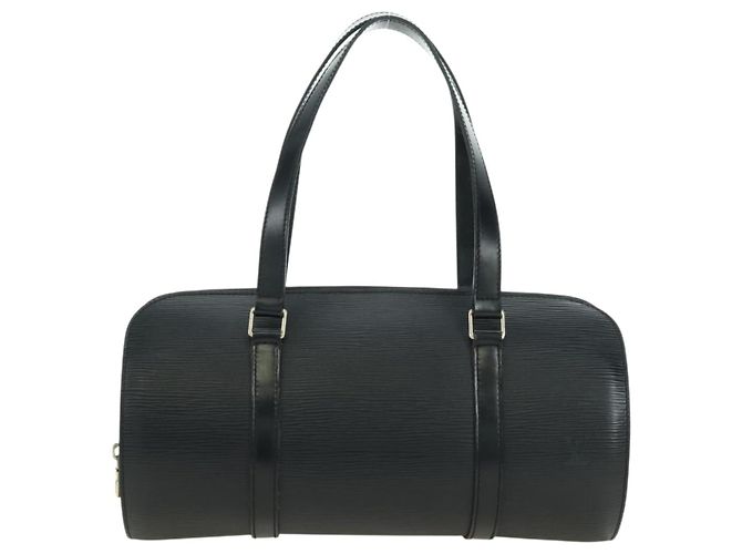 Borsa LOUIS VUITTON Epi Soufflot Nera M52222 LV Auth am11627V Nero - vista 13