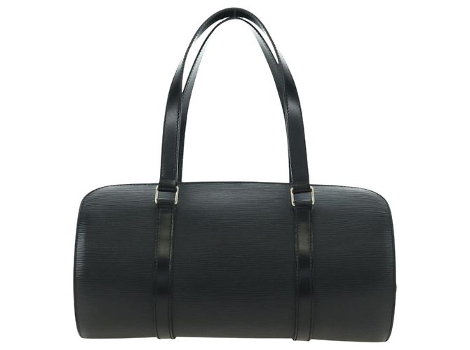 Borsa LOUIS VUITTON Epi Soufflot Nera M52222 LV Auth am11627V Nero - vista 2