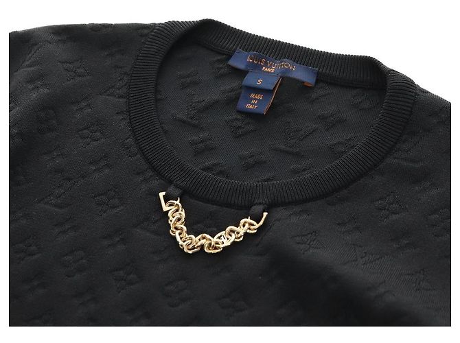 Camiseta de manga larga LOUIS VUITTON Monogram Silk S LV Auth 181157M Monograma - vista 5
