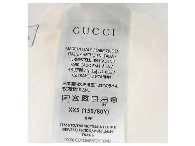 Camiseta GUCCI Colaboración Higuchi Yuko Algodón Blanco Auth 181160M - vista 7