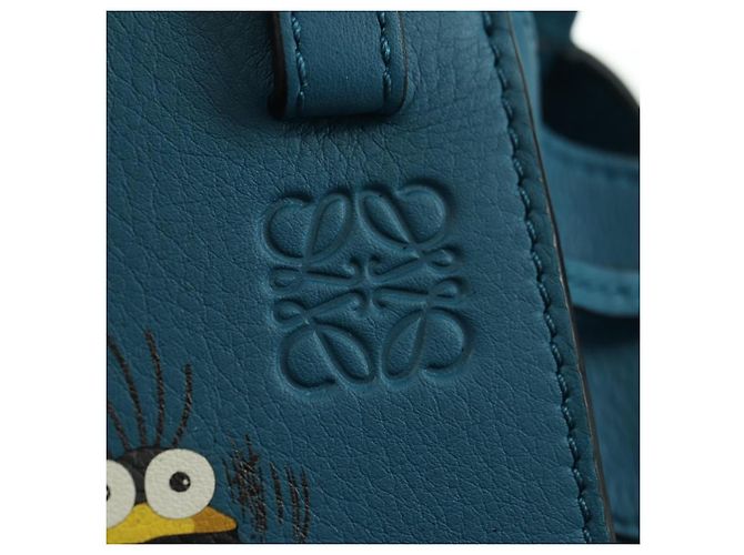 LOEWE Studio Ghibli Hammock Mini Hand Bag Leather 2way Blue Auth 179863SM - vista 20