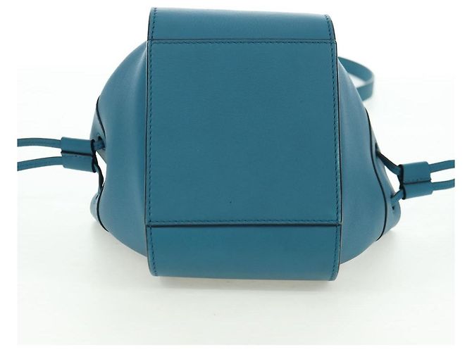 LOEWE Studio Ghibli Hammock Mini Hand Bag Leather 2way Blue Auth 179863SM - vista 5
