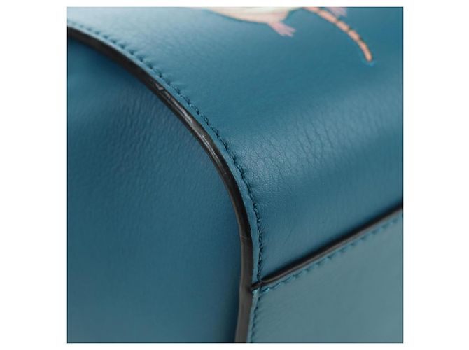 LOEWE Studio Ghibli Hammock Mini Hand Bag Leather 2way Blue Auth 179863SM - vista 9
