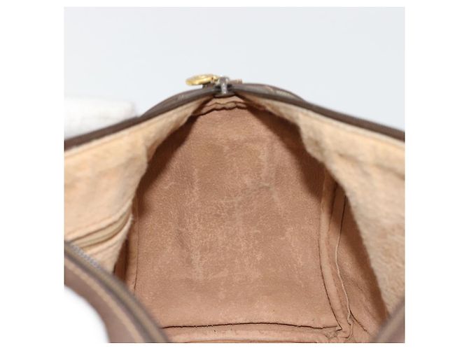 Bolsa Boston GUCCI GG Supreme Web Sherry Line PVC Bege Ouro 39 02 007 Auth 181103 Dourado - vista 19