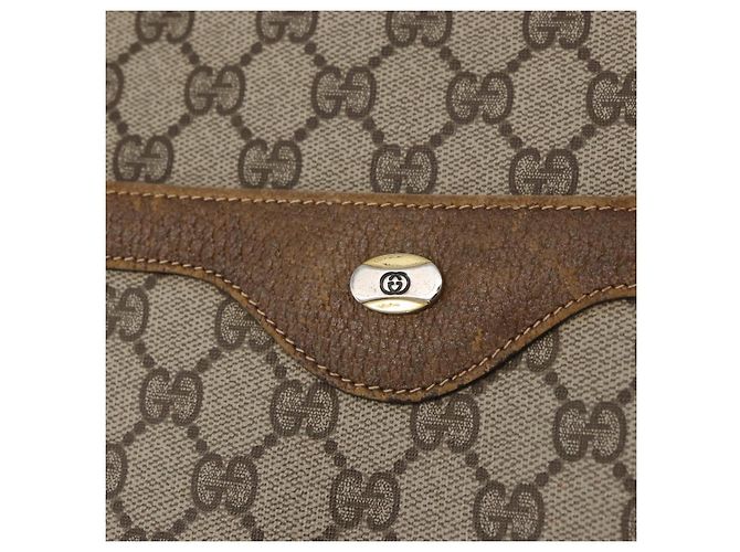Borsa Tote GUCCI GG Supreme Web Sherry Line PVC Beige 39 02 003 Auth BA12802 - vista 17