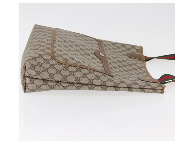 Borsa Tote GUCCI GG Supreme Web Sherry Line PVC Beige 39 02 003 Auth BA12802 - vista 3