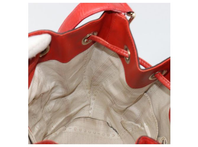 Borsa a Spalla GUCCI Diamante Pelle Rossa Oro 354229 Auth 181220 Rosso D'oro - vista 19