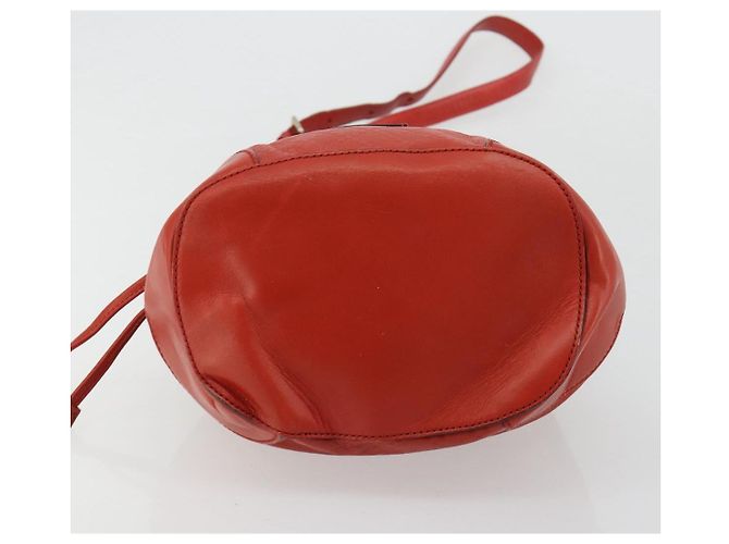 Borsa a Spalla GUCCI Diamante Pelle Rossa Oro 354229 Auth 181220 Rosso D'oro - vista 5