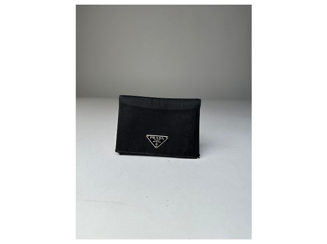 Vintage Prada Nylon Wallet Black Silver - view 11