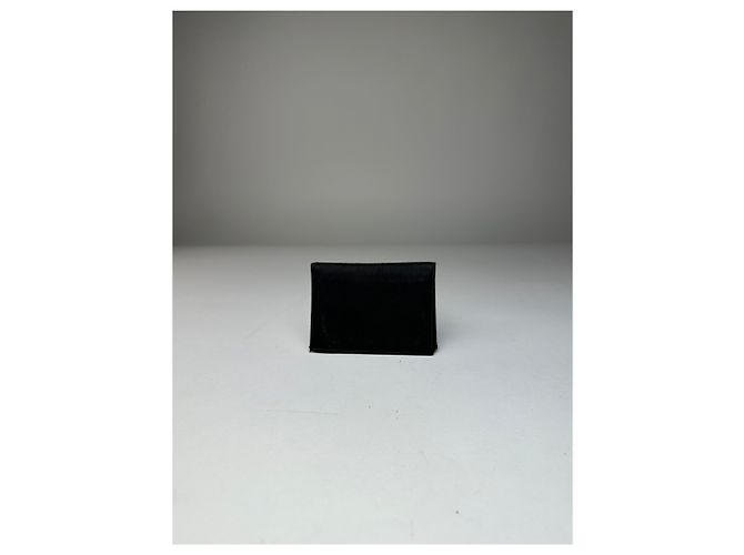 Vintage Prada Nylon Wallet Black Silver - view 12