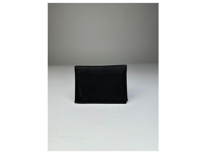 Vintage Prada Nylon Wallet Black Silver - view 2