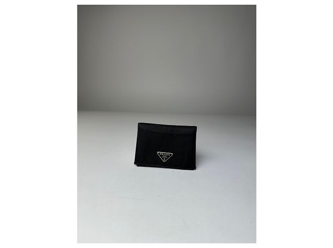 Vintage Prada Nylon Wallet Black Silver - view 7