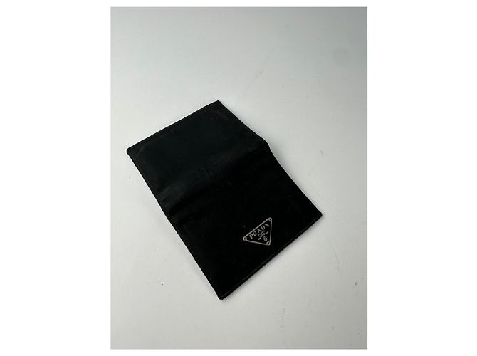 Vintage Prada Nylon Wallet Black Silver - view 8