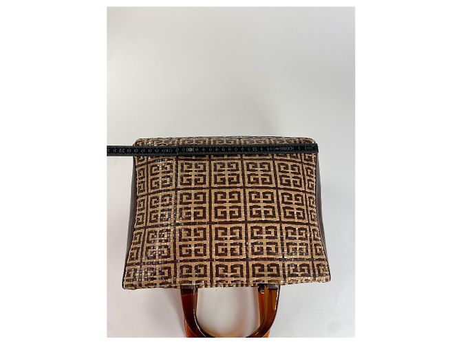 Vintage Givenchy 4G Flechtleder Tote Beige Braun - Ansicht 12