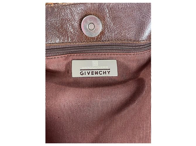 Vintage Givenchy 4G Flechtleder Tote Beige Braun - Ansicht 4