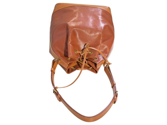 Louis Vuitton Noé Borsa a Secchiello Pelle Epi Marrone Kenyan - vista 6