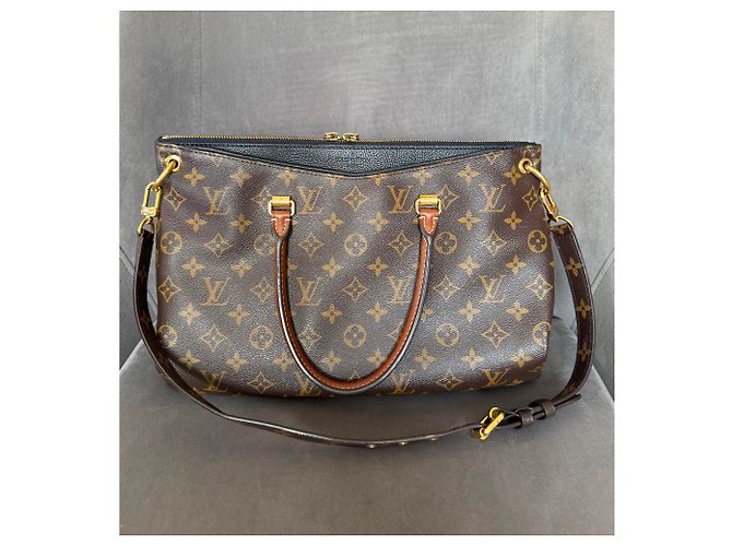 Louis Vuitton Monogram Pallas Borsa a Spalla Marrone Monogramma - vista 3