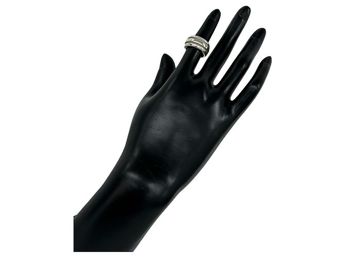 Tiffany & Co Tiffany Groove Double Line Ring Silber - Ansicht 2