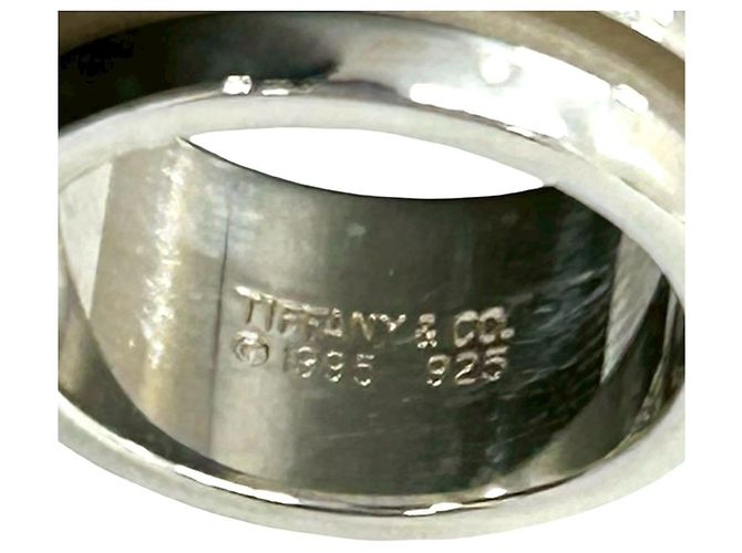 Tiffany & Co Tiffany Groove Double Line Ring Silber - Ansicht 3