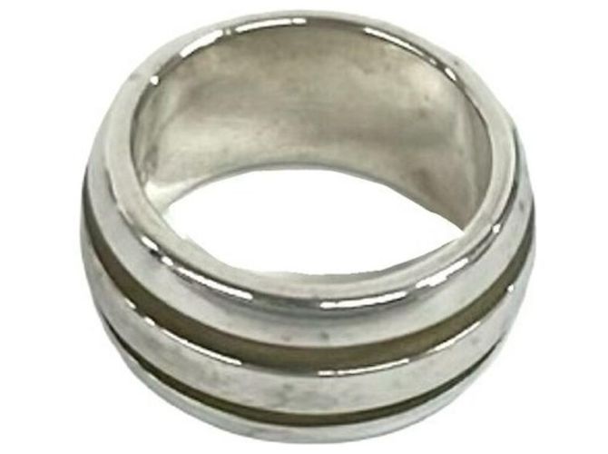 Tiffany & Co Tiffany Groove Double Line Ring Silber - Ansicht 6