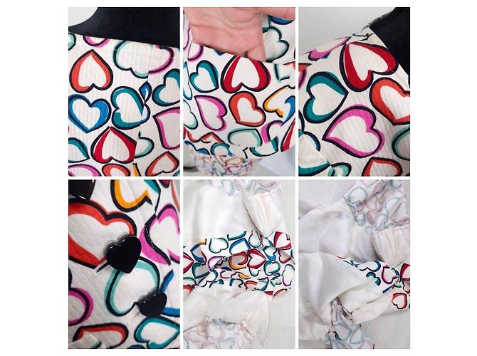 Tailleur Yves Saint Laurent Love s/s 92 con stampa cuori - vista 12