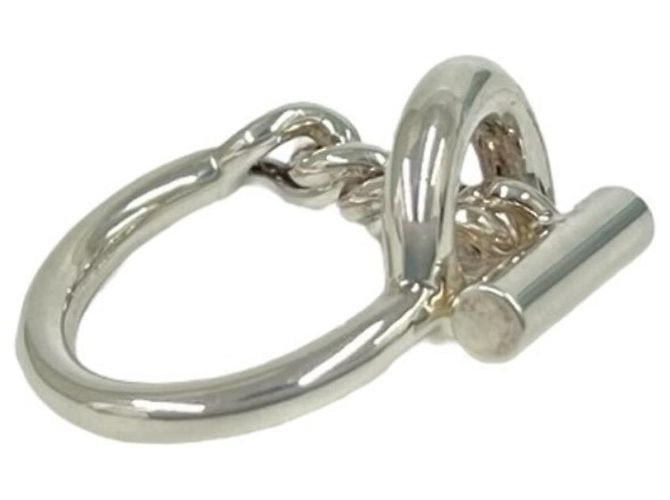 Hermès Hermes Croisette Band Ring Silvery - view 5