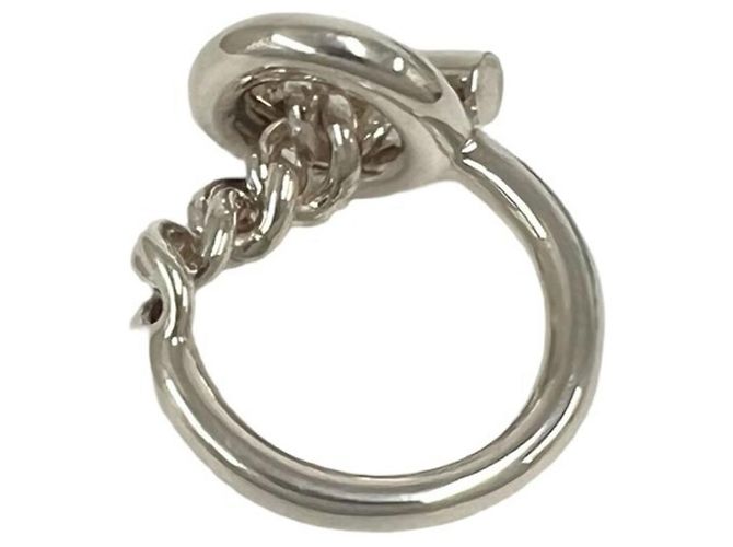 Hermès Hermes Croisette Band Ring Silvery - view 6