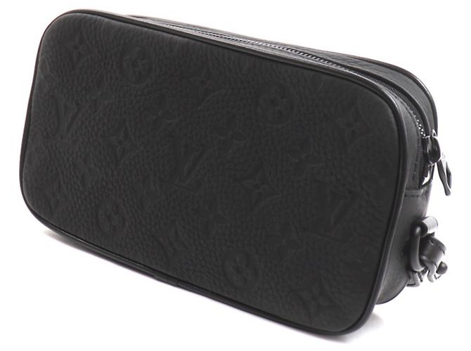Pochette Volga en cuir Taurillon Louis Vuitton Noir - vue 2