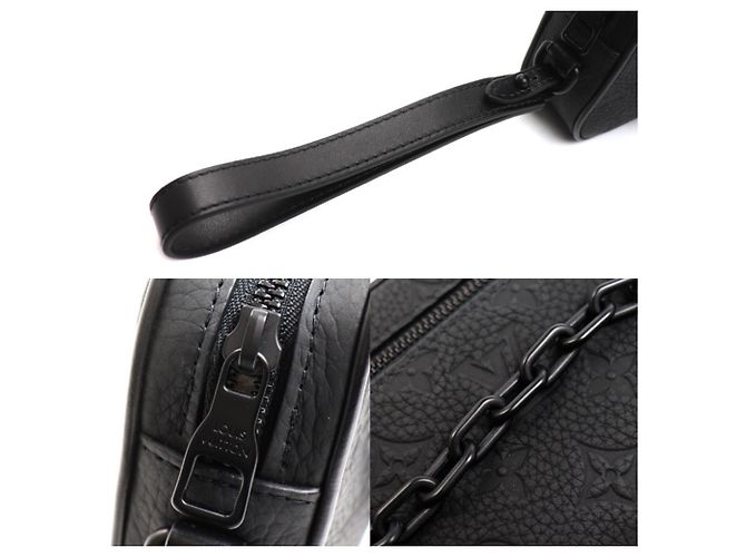 Pochette Volga en cuir Taurillon Louis Vuitton Noir - vue 5