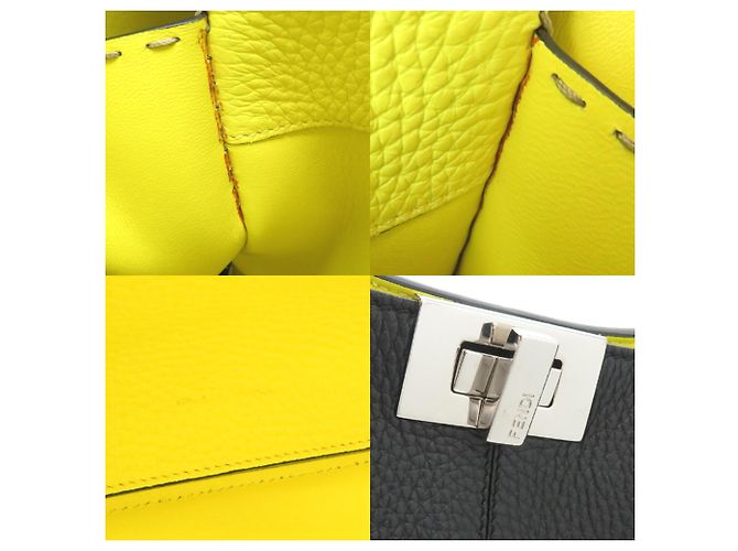 Borsa Fendi Peekaboo X-Lite Medium Nero - vista 10
