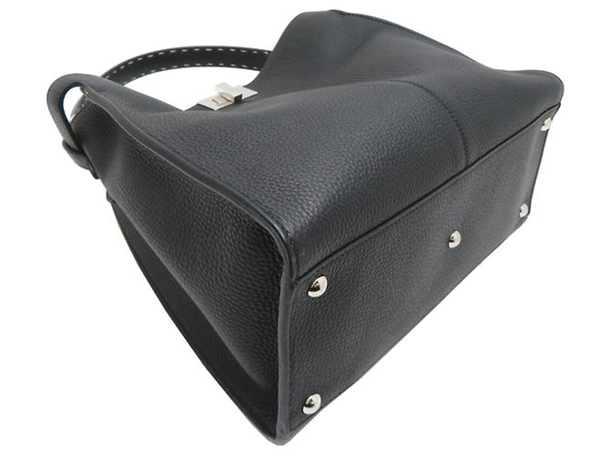 Borsa Fendi Peekaboo X-Lite Medium Nero - vista 3