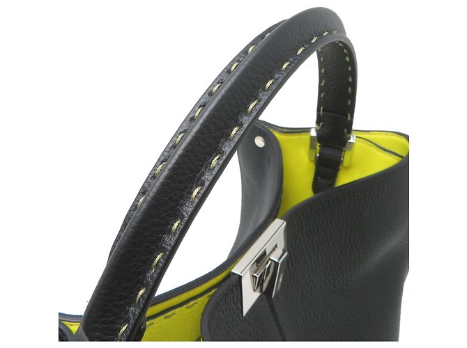 Borsa Fendi Peekaboo X-Lite Medium Nero - vista 5
