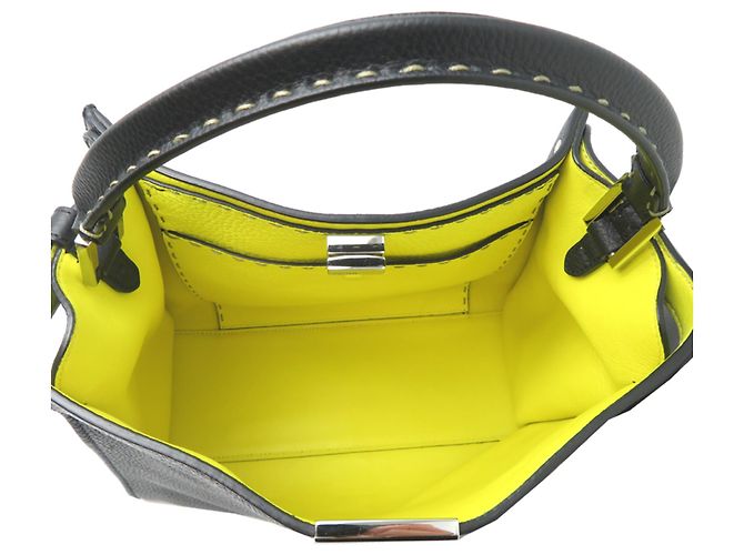 Borsa Fendi Peekaboo X-Lite Medium Nero - vista 6