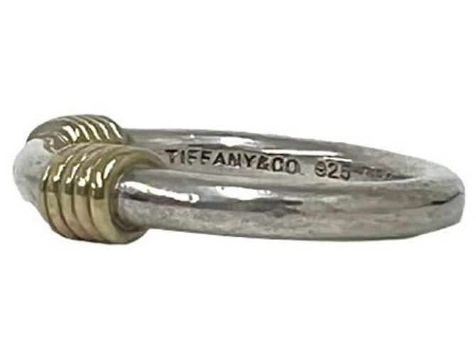 Anello a fascia in oro giallo 18K e argento Tiffany & Co. D'oro - vista 4
