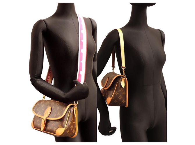Bolsa de ombro Diane para mulher Louis Vuitton Marrom Rosa Fuschia - vista 8