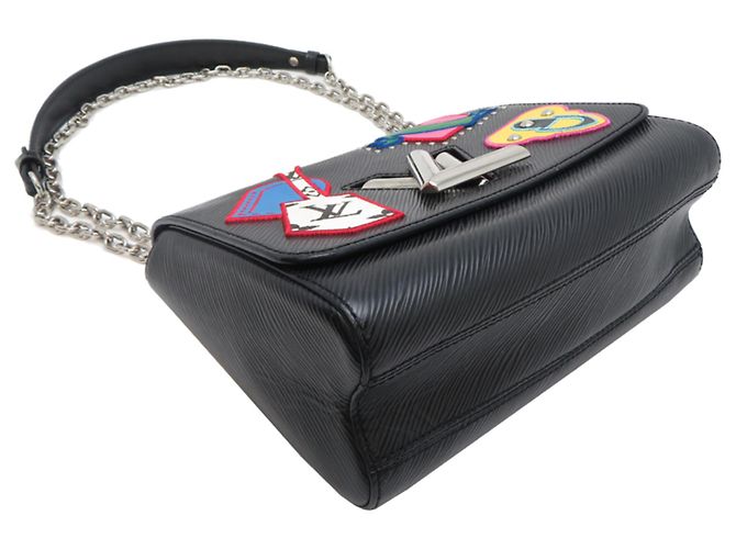 Borsa a tracolla Twist MM da donna Louis Vuitton Nero - vista 3