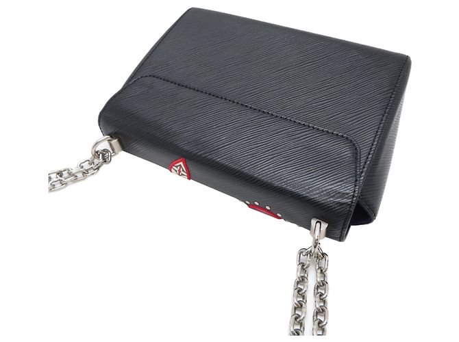 Borsa a tracolla Twist MM da donna Louis Vuitton Nero - vista 4